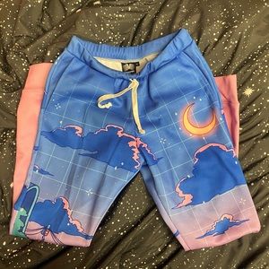 Vapor95 Naruto Joggers ~ Art by Seerlight ~ Vaporwave Sweatpants Anime Pants